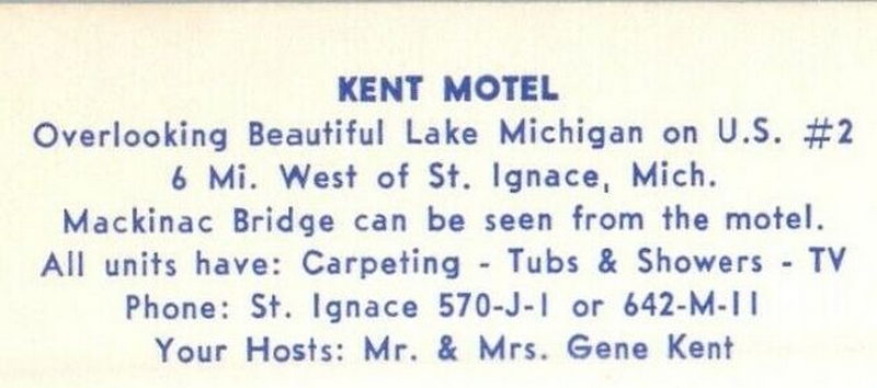 Kent Motel (Kents Motel) - Vintage Postcard